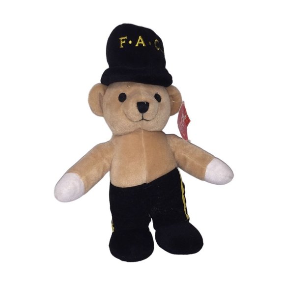 FAO Schwartz Light tan bear with Tall Hat & Black pants with gold stripe - Vinta - Picture 8 of 8